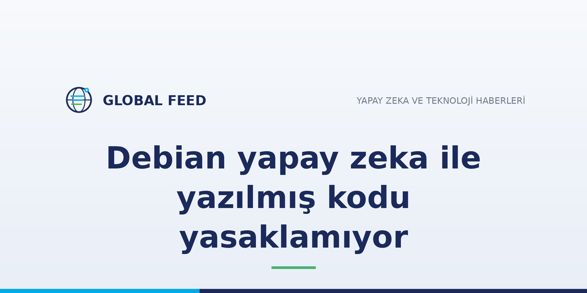 Debian yapay zeka ile yazılmış kodu yasaklamıyor