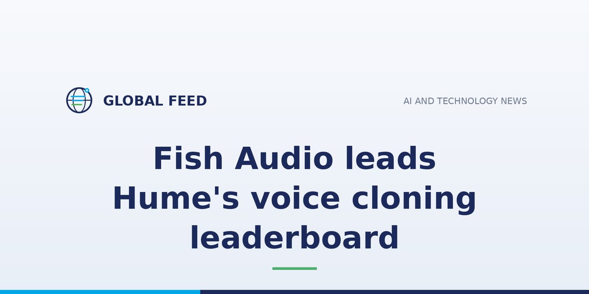 Fish Audio leads Hume's voice cloning leaderboard