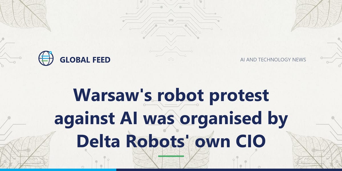 Thirty robots marched against AI in Warsaw, and the minister came out