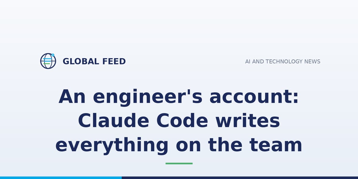 An engineer's account: Claude Code writes everything on the team
