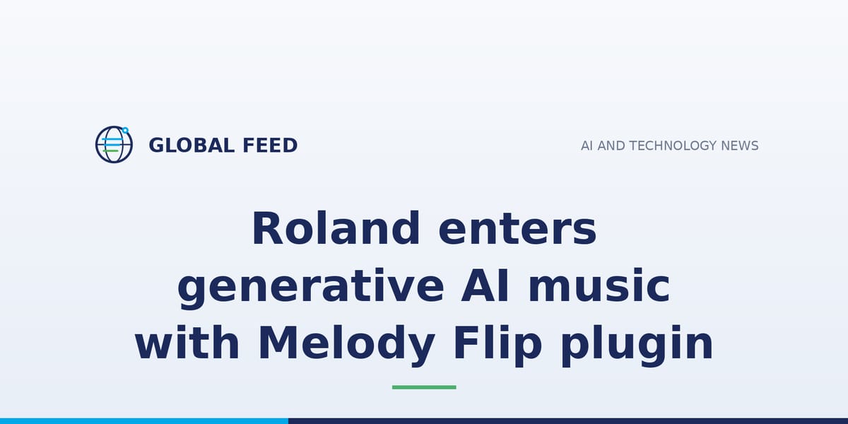 Roland enters generative AI music with Melody Flip plugin