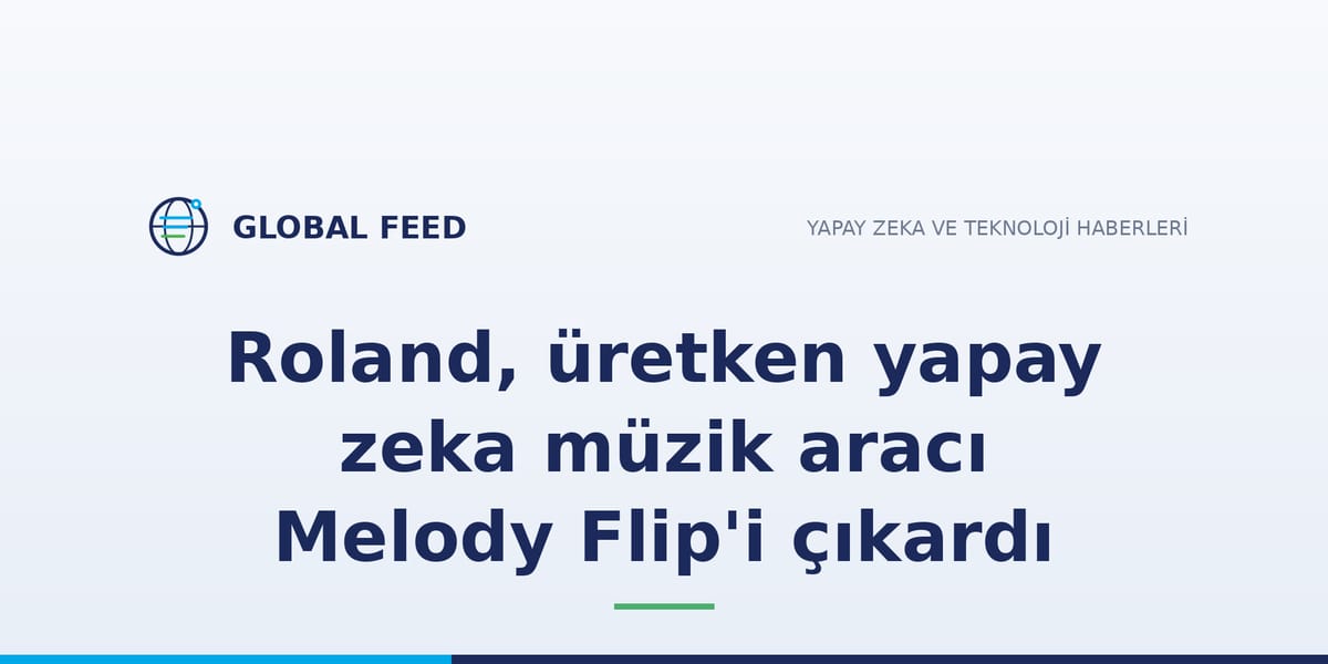 Roland, üretken yapay zeka müzik aracı Melody Flip'i çıkardı