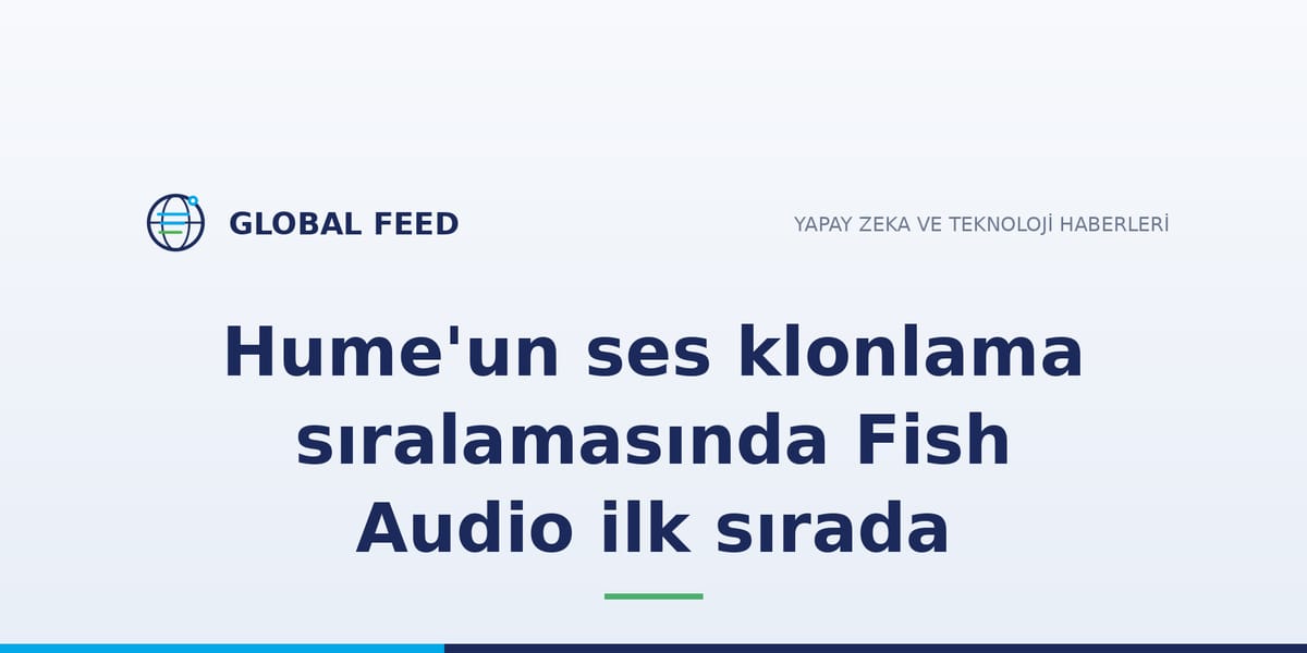 Hume'un ses klonlama sıralamasında Fish Audio ilk sırada