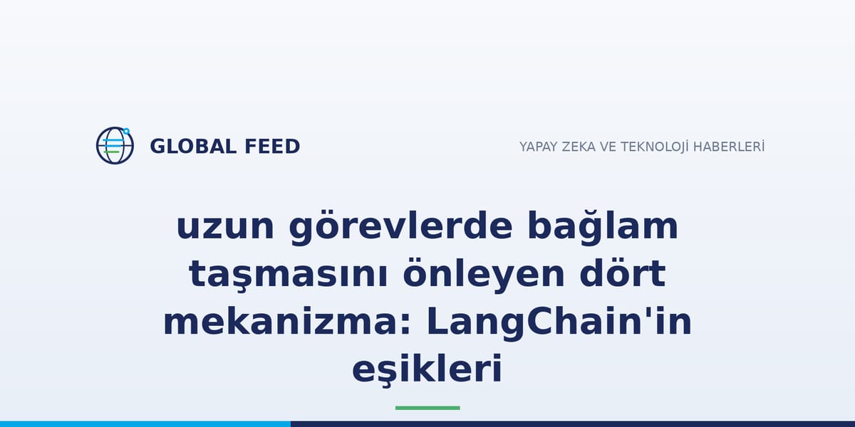 uzun görevlerde bağlam taşmasını önleyen dört mekanizma: LangChain'in eşikleri