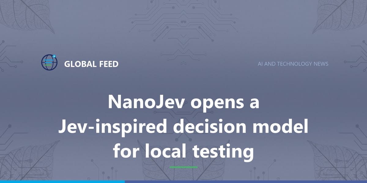 NanoJev opens a Jev-inspired decision model for local testing