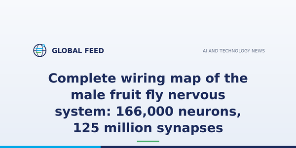 Complete wiring map of the male fruit fly nervous system: 166,000 neurons, 125 million synapses
