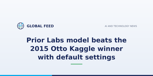 Prior Labs model beats the 2015 Otto Kaggle winner with default settings