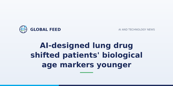 AI-designed lung drug shifted patients' biological age markers younger