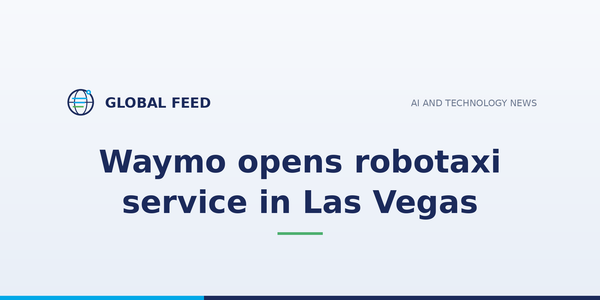 Waymo opens robotaxi service in Las Vegas