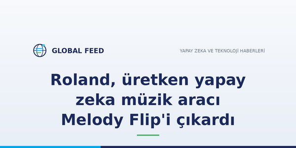 Roland, üretken yapay zeka müzik aracı Melody Flip'i çıkardı